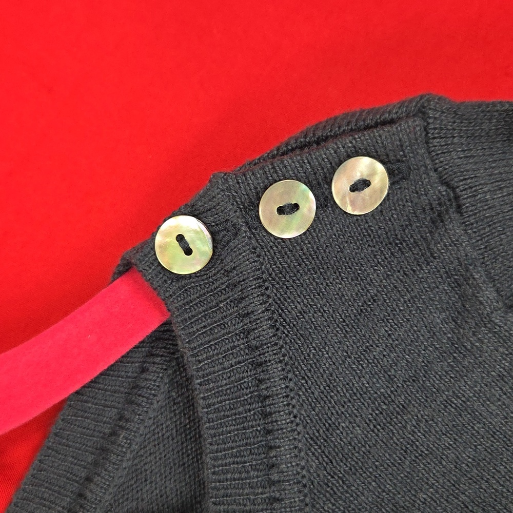 NEW TOOBY DOO Anchor Baby Cashmere Sweater Dress Blue Size 2 18-24 Months - Picture 3 of 7